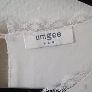 Umgee USA Off White Boho Blouse